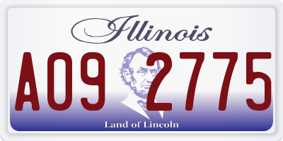 IL license plate A092775