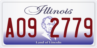 IL license plate A092779