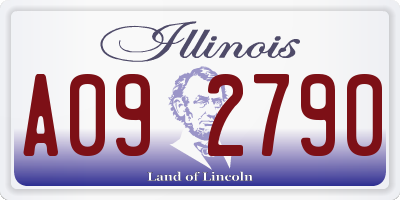 IL license plate A092790