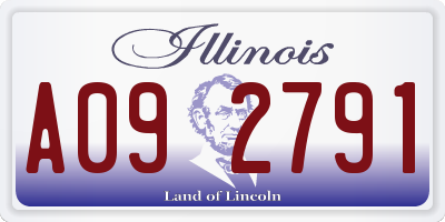 IL license plate A092791