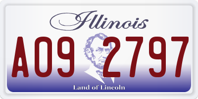 IL license plate A092797