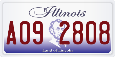 IL license plate A092808