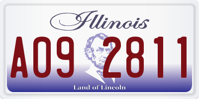 IL license plate A092811