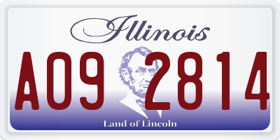 IL license plate A092814