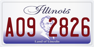 IL license plate A092826