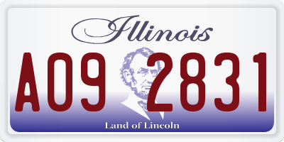 IL license plate A092831