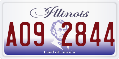 IL license plate A092844