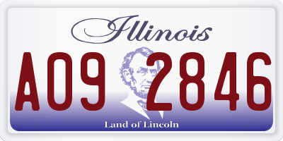 IL license plate A092846