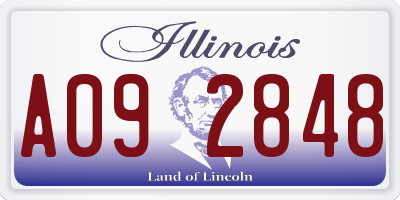 IL license plate A092848