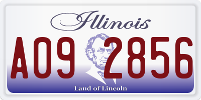 IL license plate A092856