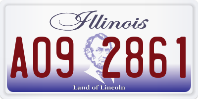 IL license plate A092861