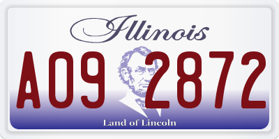 IL license plate A092872