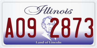 IL license plate A092873
