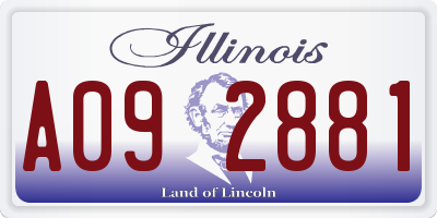 IL license plate A092881