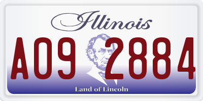 IL license plate A092884