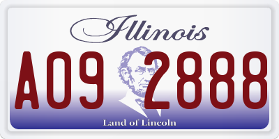 IL license plate A092888