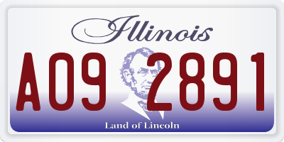 IL license plate A092891