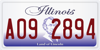 IL license plate A092894