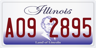 IL license plate A092895
