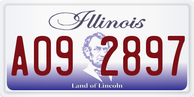 IL license plate A092897