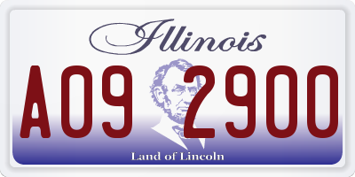 IL license plate A092900