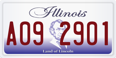 IL license plate A092901