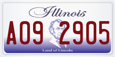 IL license plate A092905