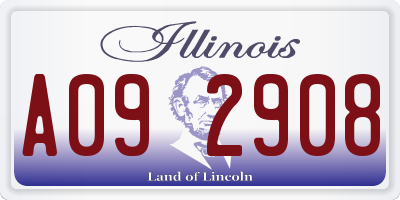 IL license plate A092908