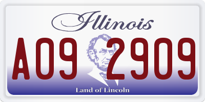 IL license plate A092909