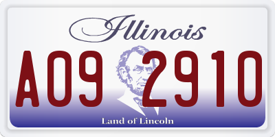 IL license plate A092910
