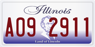 IL license plate A092911
