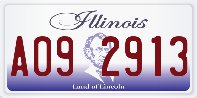 IL license plate A092913