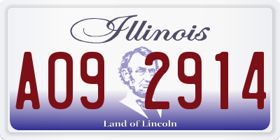 IL license plate A092914
