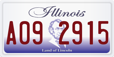 IL license plate A092915
