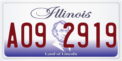 IL license plate A092919