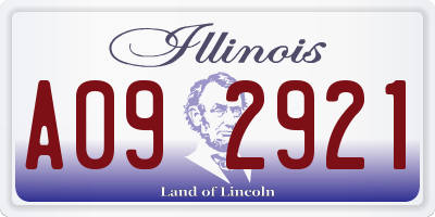 IL license plate A092921