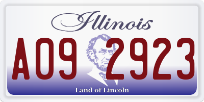 IL license plate A092923