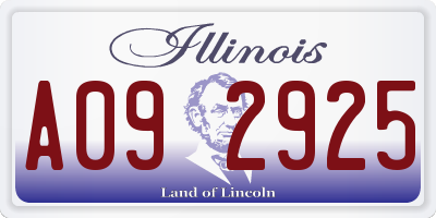 IL license plate A092925