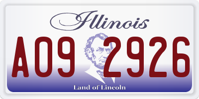 IL license plate A092926