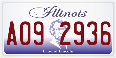 IL license plate A092936