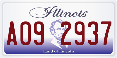 IL license plate A092937