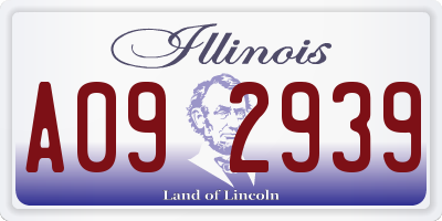 IL license plate A092939
