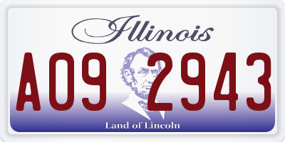 IL license plate A092943
