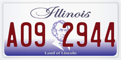 IL license plate A092944