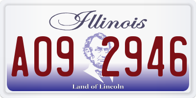 IL license plate A092946