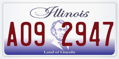 IL license plate A092947