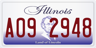 IL license plate A092948