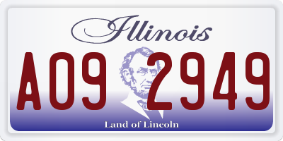 IL license plate A092949