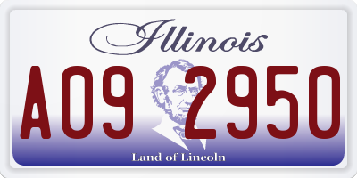 IL license plate A092950