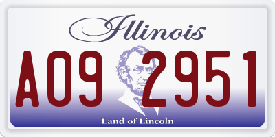 IL license plate A092951